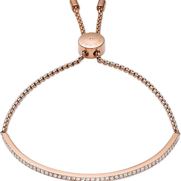 Michael Kors Pavé Bar Slider Bracelet – Goldtone - Picture 1 of 2